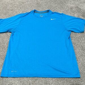 Nike Bright Blue Short sleeve shirt men’s size‎ L